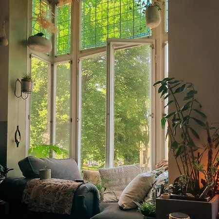 아파트 Lovely, 1898 Jugendstil Design Apartment, Old Centre, Fully Renovated With Parkview Near Amsterdam And Zandvoort, Bloemendaal 하를렘